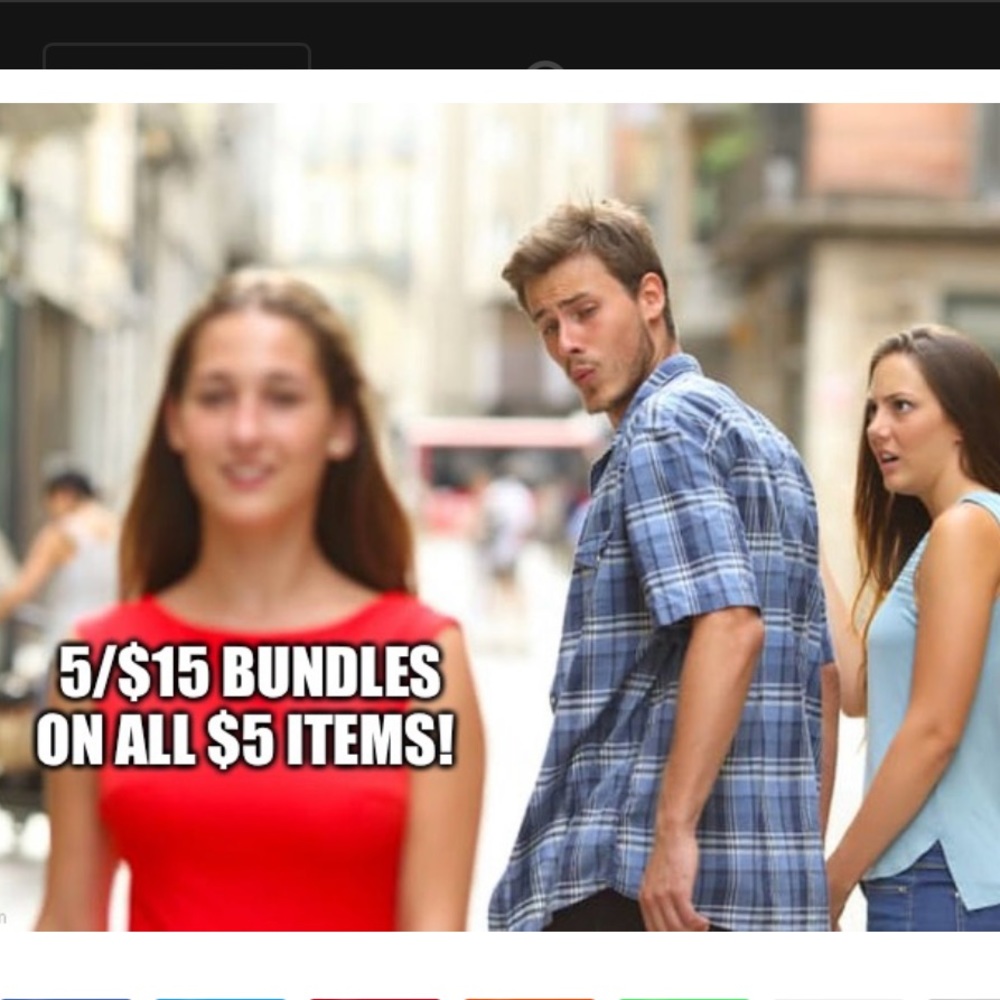 Add any 5 of the $5 items to a bundle for $15!
